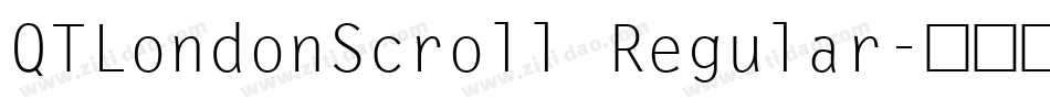 QTLondonScroll Regular字体转换